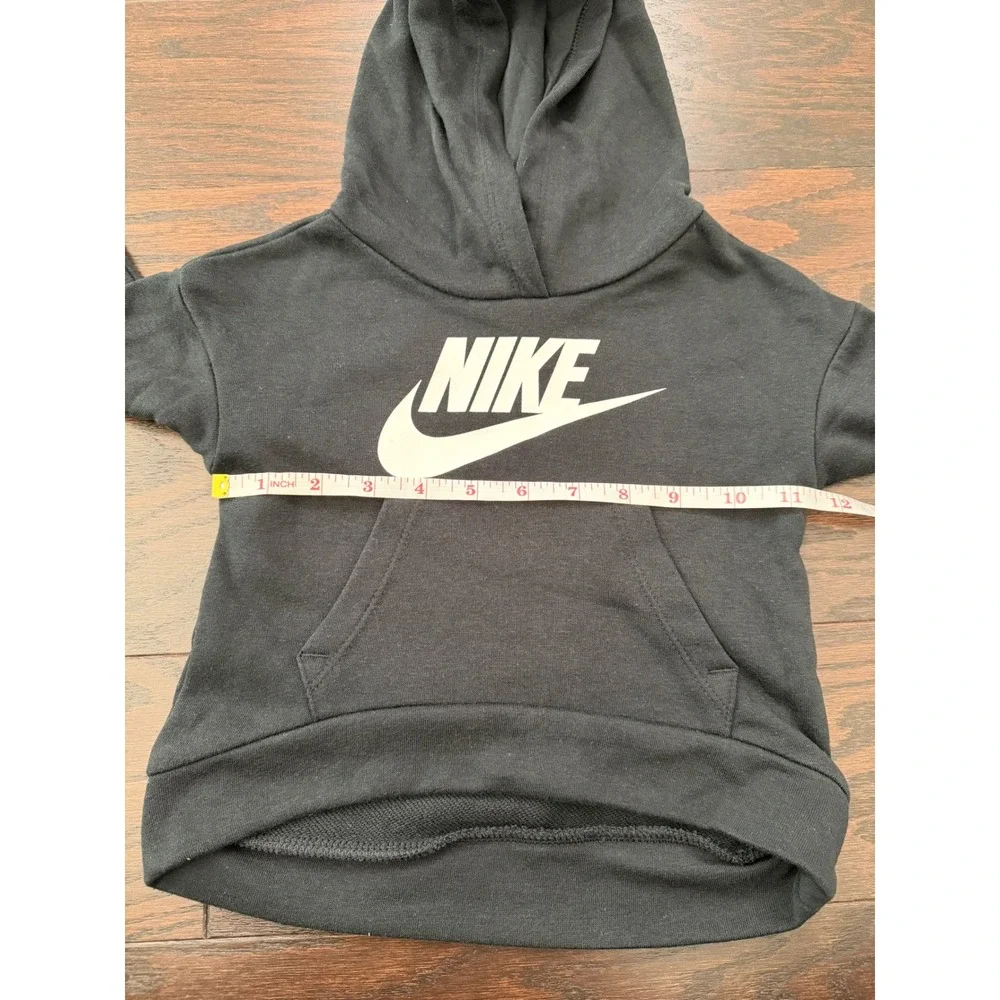 Nike Girls Black Futura Logo Pullover Hoodie Sweatshirt 2T 25K136-023 NWT